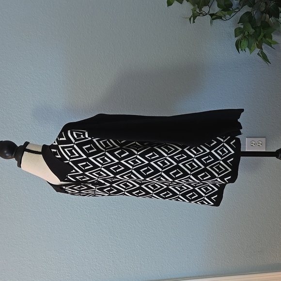 GALILEI Mens Italian Black White Vintage Long Sleeve Sweater Mob Vegas Sz Large - Picture 2 of 11